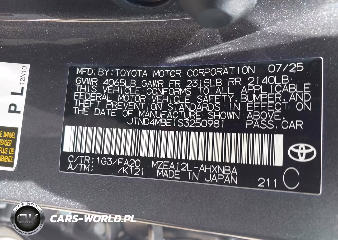 2025 Toyota Corolla Se VIN:JTND4MBE1S3250981 - 9