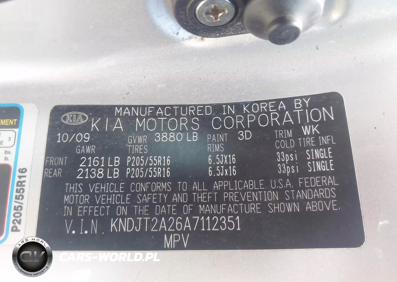 2010 Kia Soul + VIN:KNDJT2A26A7112351 - 9