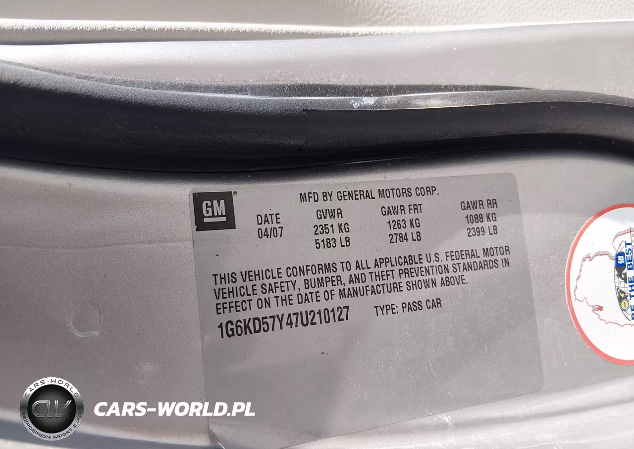 2007 Cadillac Dts Luxury I VIN:1G6KD57Y47U210127 - 9