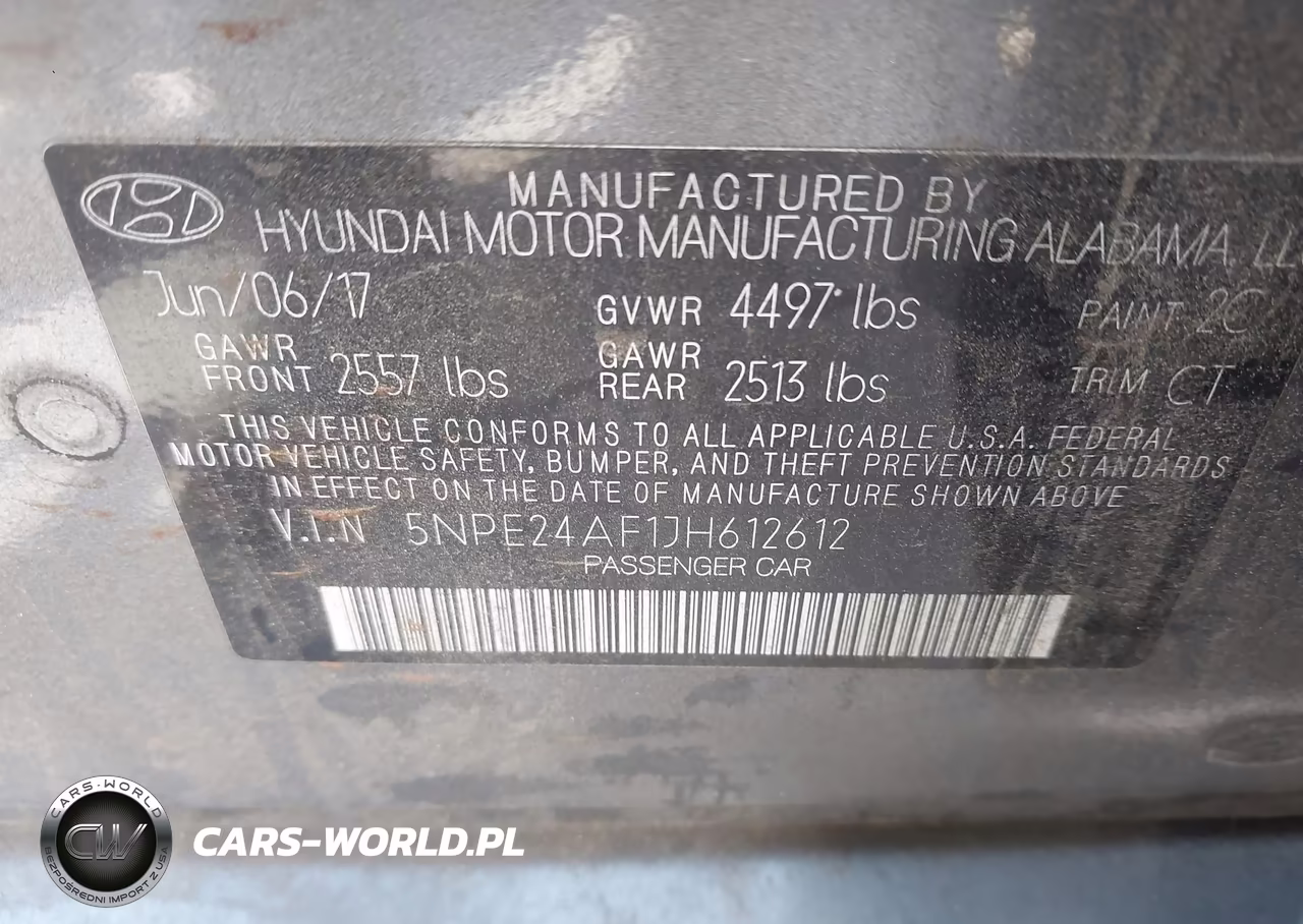 2018 Hyundai Sonata Se VIN:5NPE24AF1JH612612 - 9