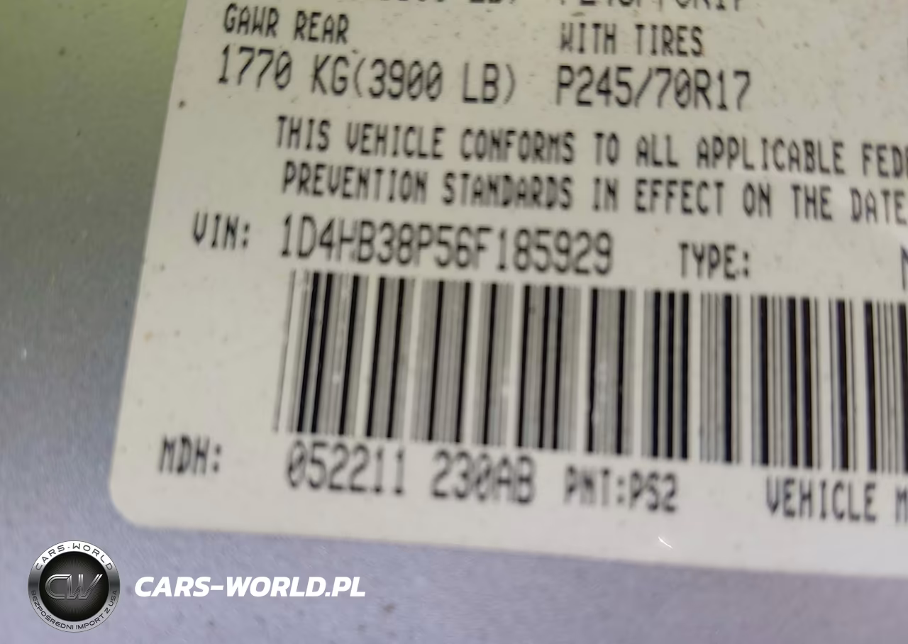 2006 Dodge Durango Sxt VIN:1D4HB38P56F185929 - 9