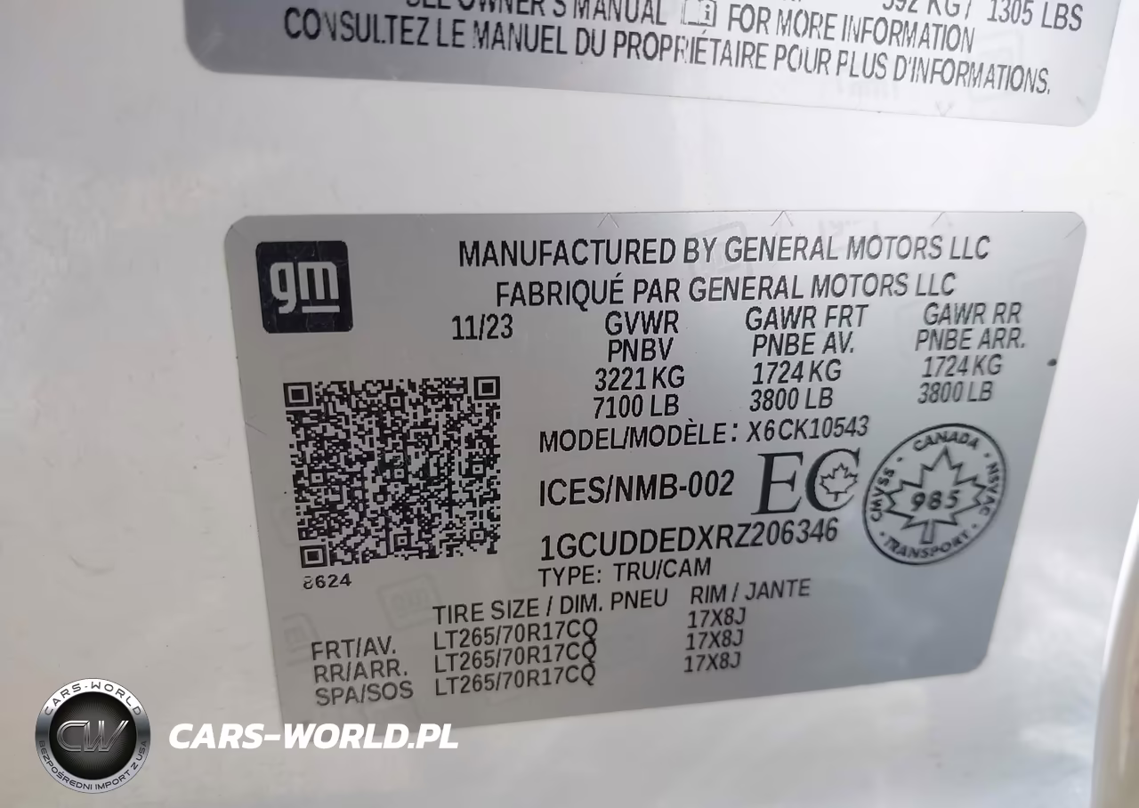 2024 Chevrolet Silverado 1500 Lt VIN:1GCUDDEDXRZ206346 - 9