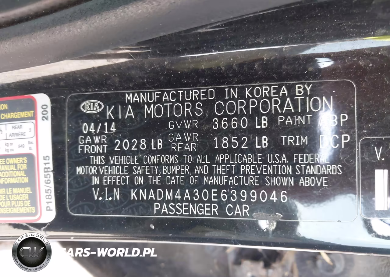 2014 Kia Rio Lx VIN:KNADM4A30E6399046 - 9