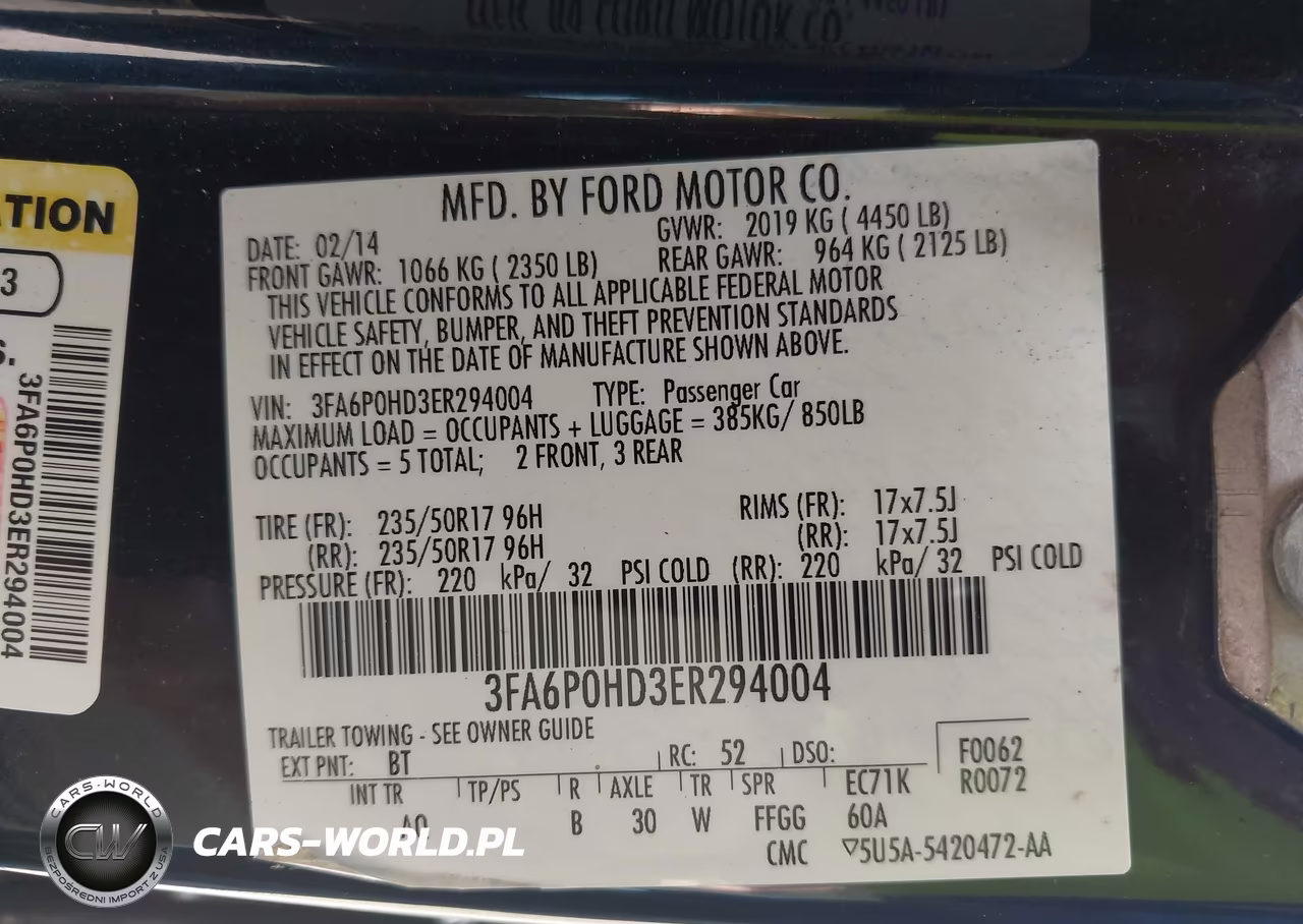 2014 Ford Fusion Se VIN:3FA6P0HD3ER294004 - 9