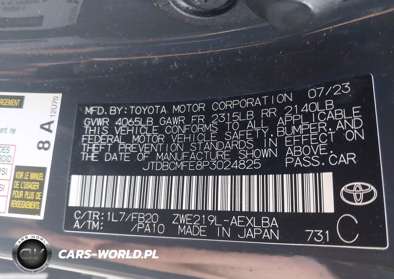 2023 Toyota Corolla Hybrid Xle VIN:JTDBCMFE8P3024825 - 9
