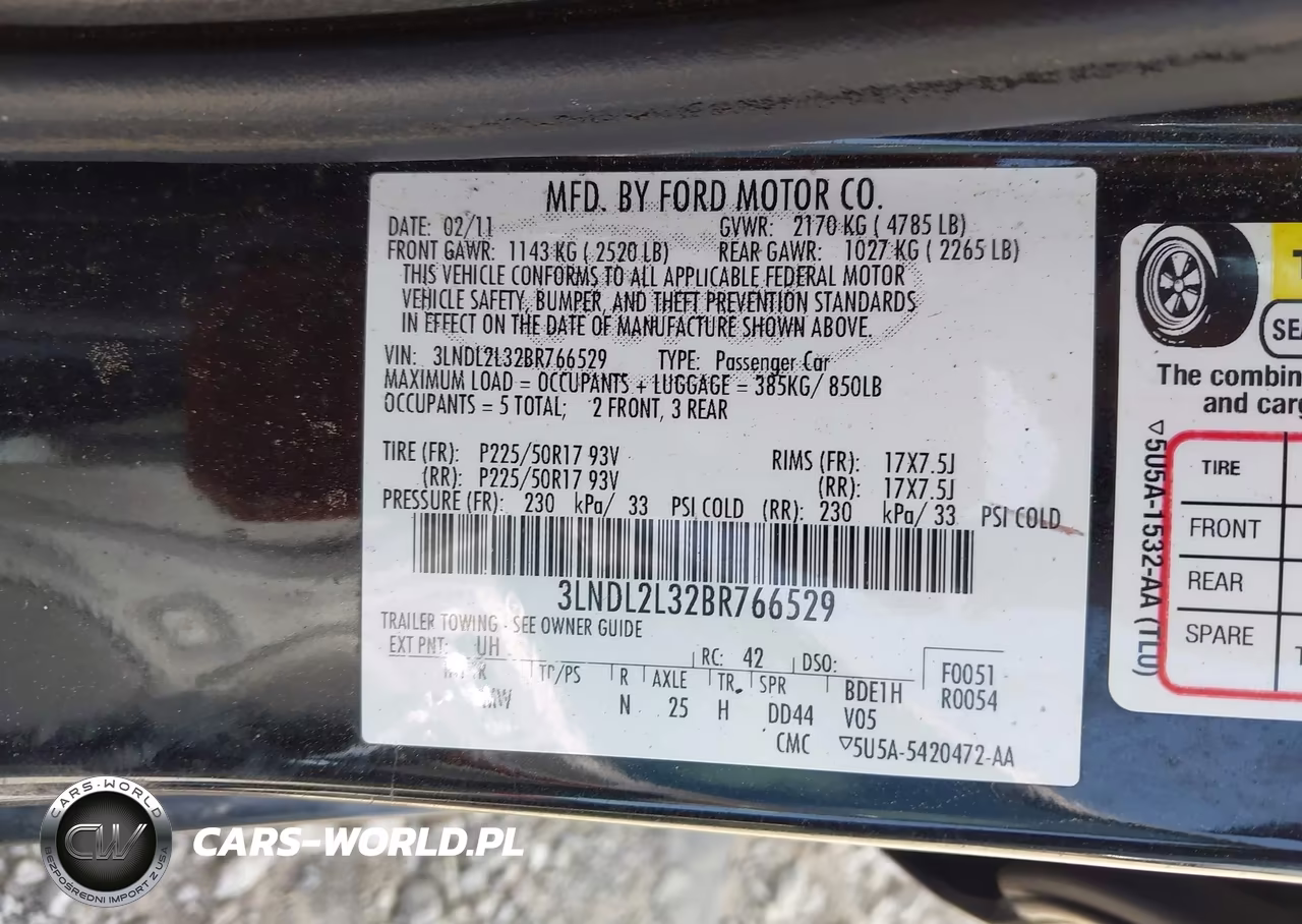 2011 Lincoln Mkz Hybrid VIN:3LNDL2L32BR766529 - 9