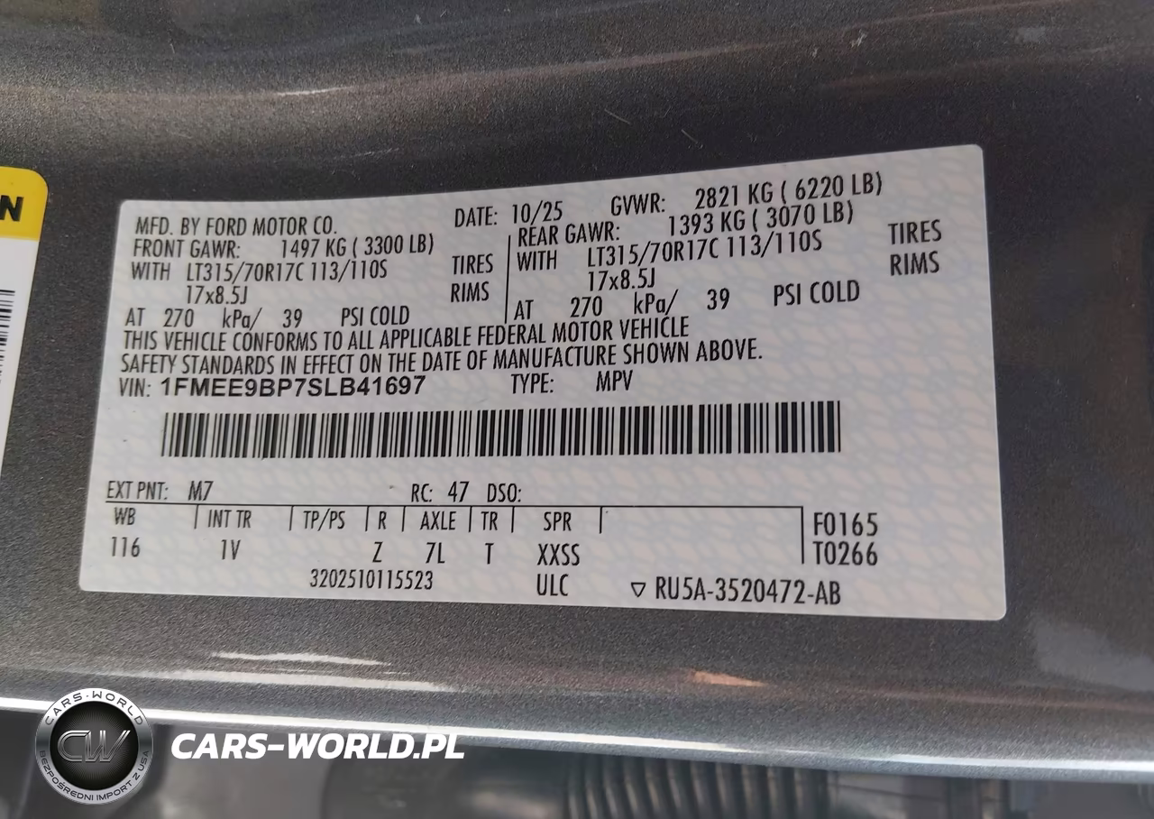 2025 Ford Bronco Badlands VIN:1FMEE9BP7SLB41697 - 9