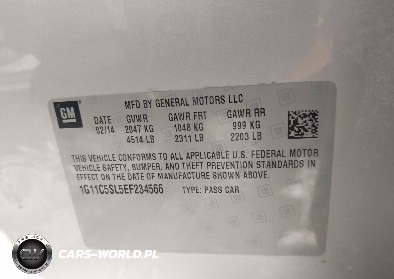 2014 Chevrolet Malibu 1Lt VIN:1G11C5SL5EF234566 - 9