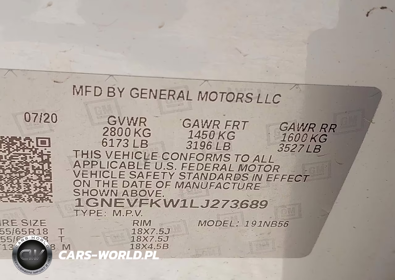 2020 Chevrolet Traverse Awd Ls VIN:1GNEVFKW1LJ273689 - 9