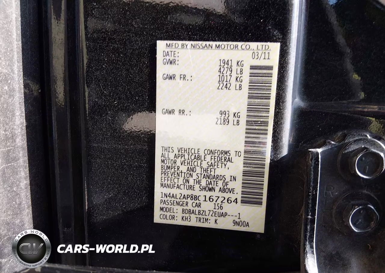 2011 Nissan Altima 2.5 S VIN:1N4AL2AP8BC167264 - 9