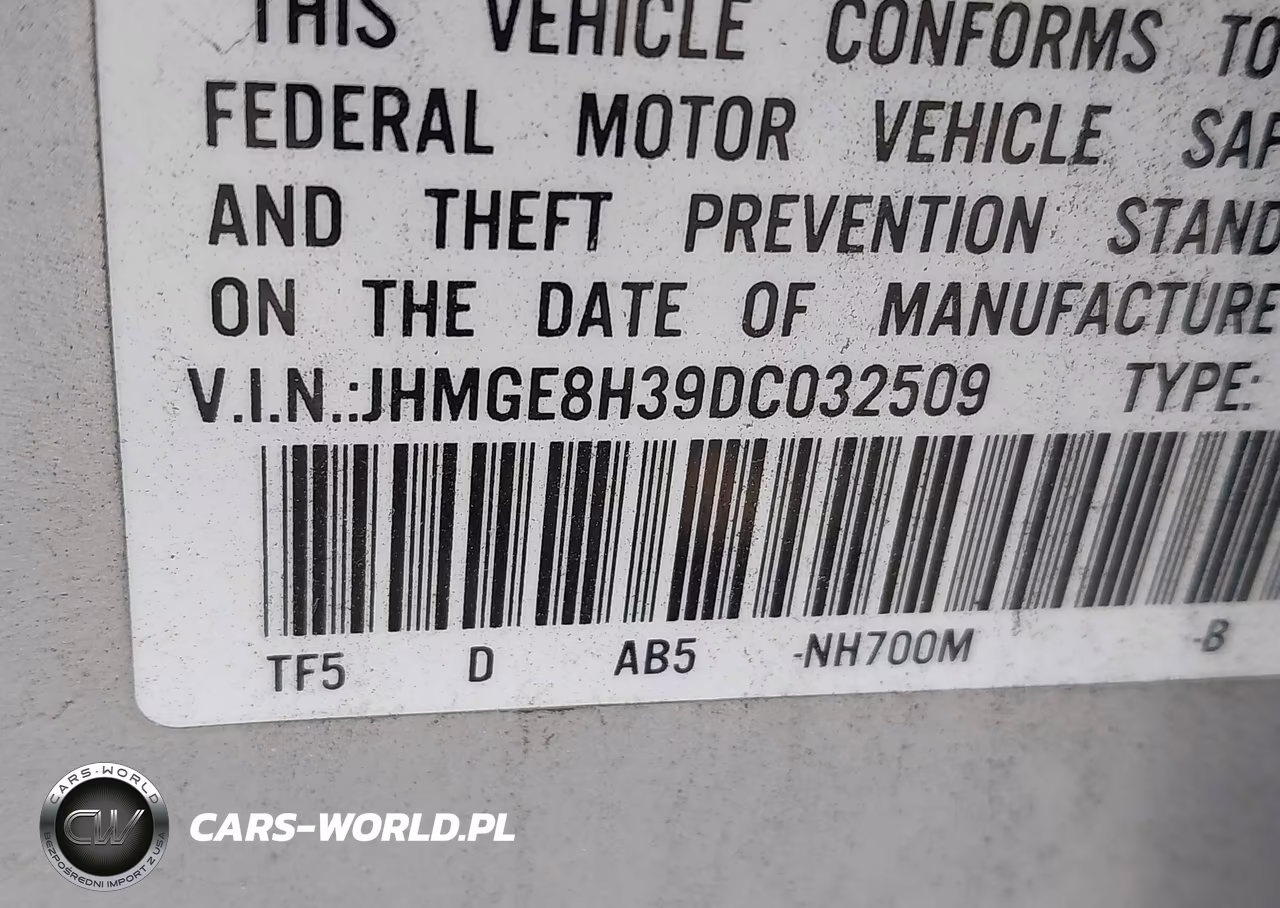 2013 Honda Fit VIN:JHMGE8H39DC032509 - 9