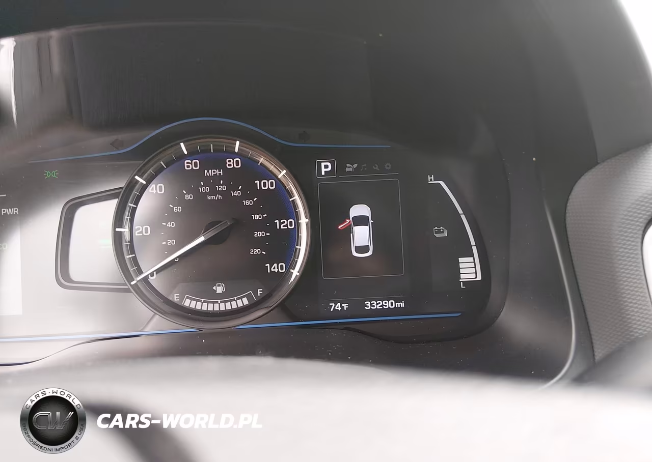 2018 Hyundai Ioniq Hybrid Blue VIN:KMHC65LC1JU076590 - 7