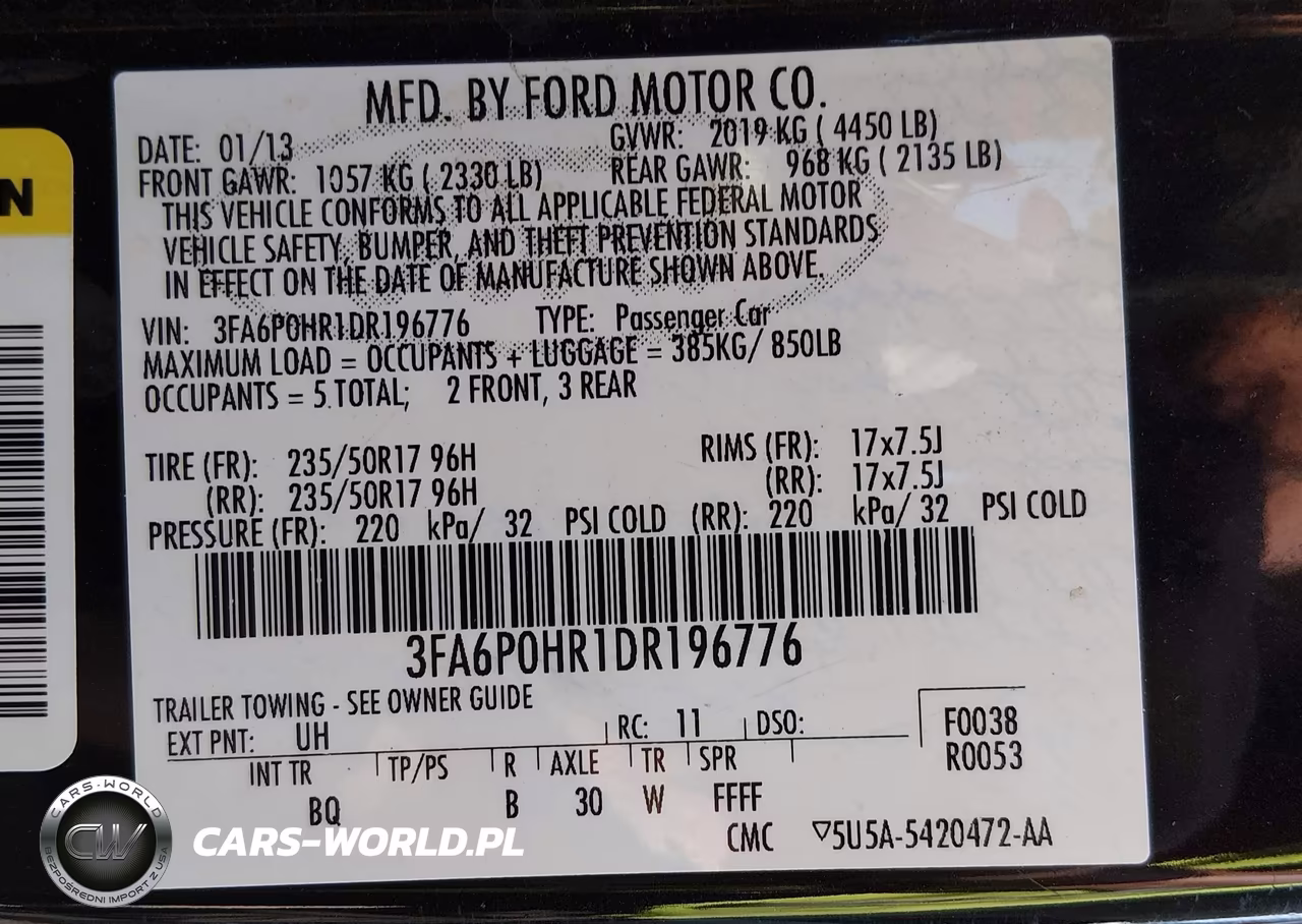 2013 Ford Fusion Se VIN:3FA6P0HR1DR196776 - 9