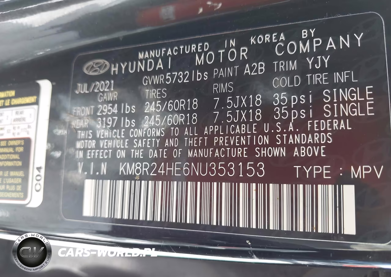 2022 Hyundai Palisade Sel VIN:KM8R24HE6NU353153 - 9