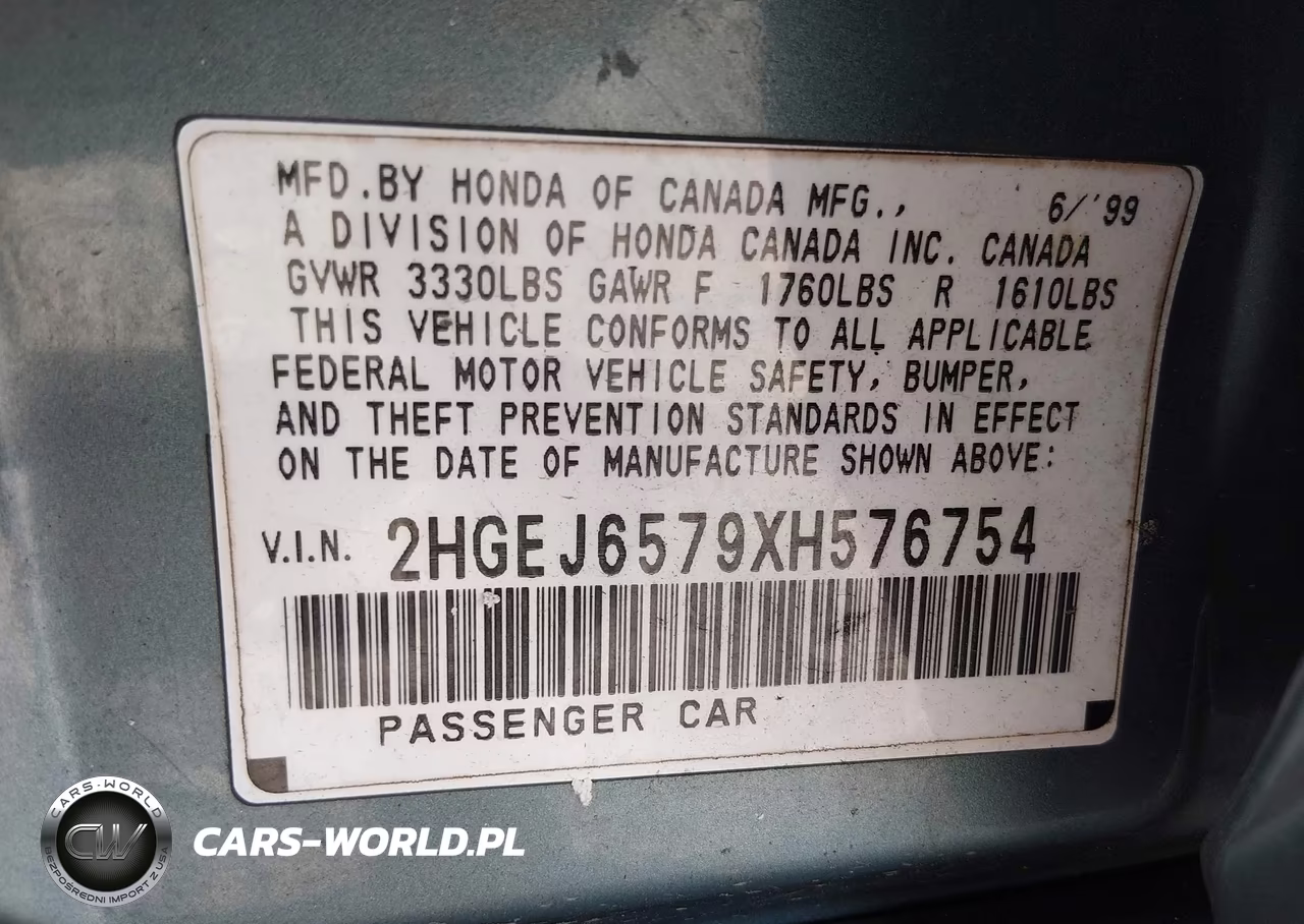 1999 Honda Civic Lx VIN:2HGEJ6579XH576754 - 9