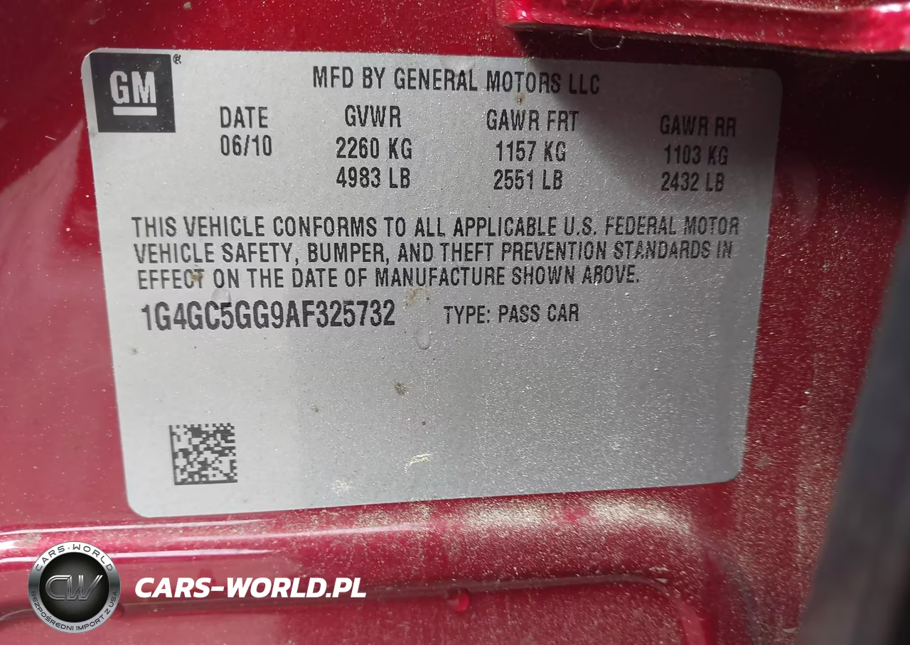 2010 Buick Lacrosse Cxl VIN:1G4GC5GG9AF325732 - 9