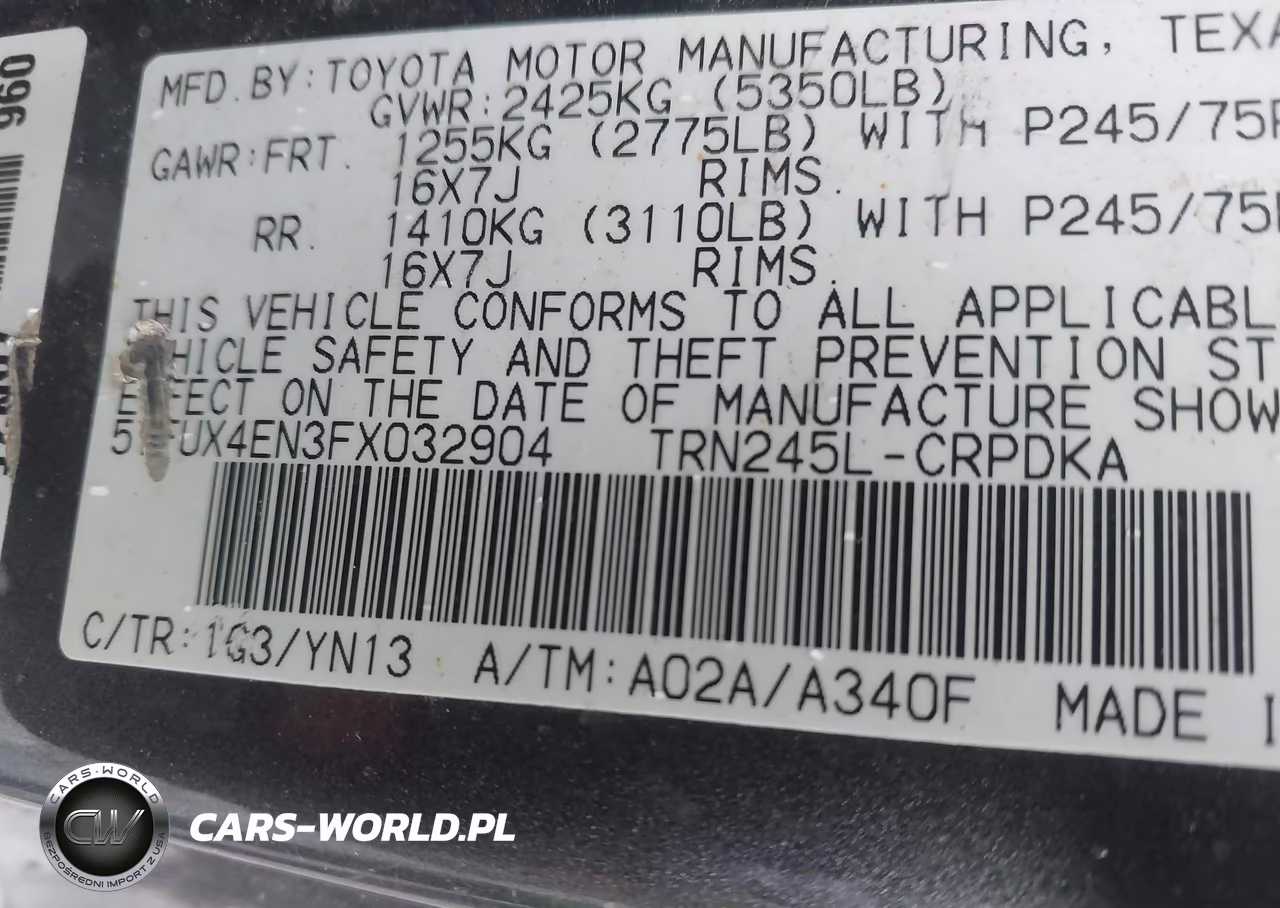 2015 Toyota Tacoma VIN:5TFUX4EN3FX032904 - 9