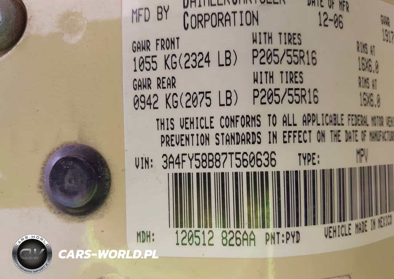 2007 Chrysler Pt Cruiser Touring VIN:3A4FY58B87T560636 - 9