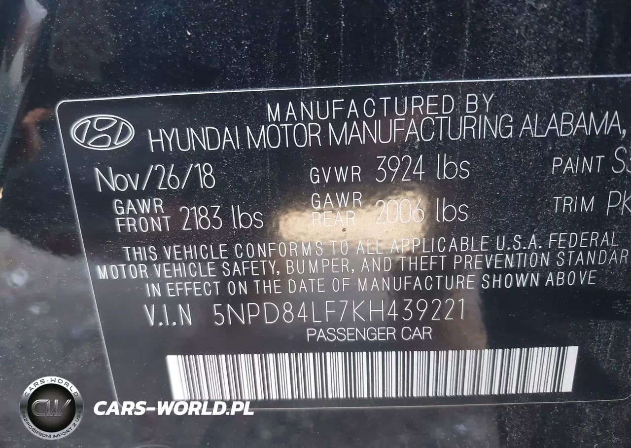 2019 Hyundai Elantra Sel VIN:5NPD84LF7KH439221 - 9