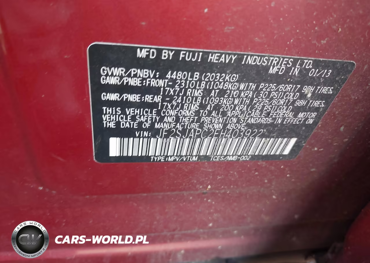 2014 Subaru Forester 2.5I Touring VIN:JF2SJAPC2EH403922 - 9