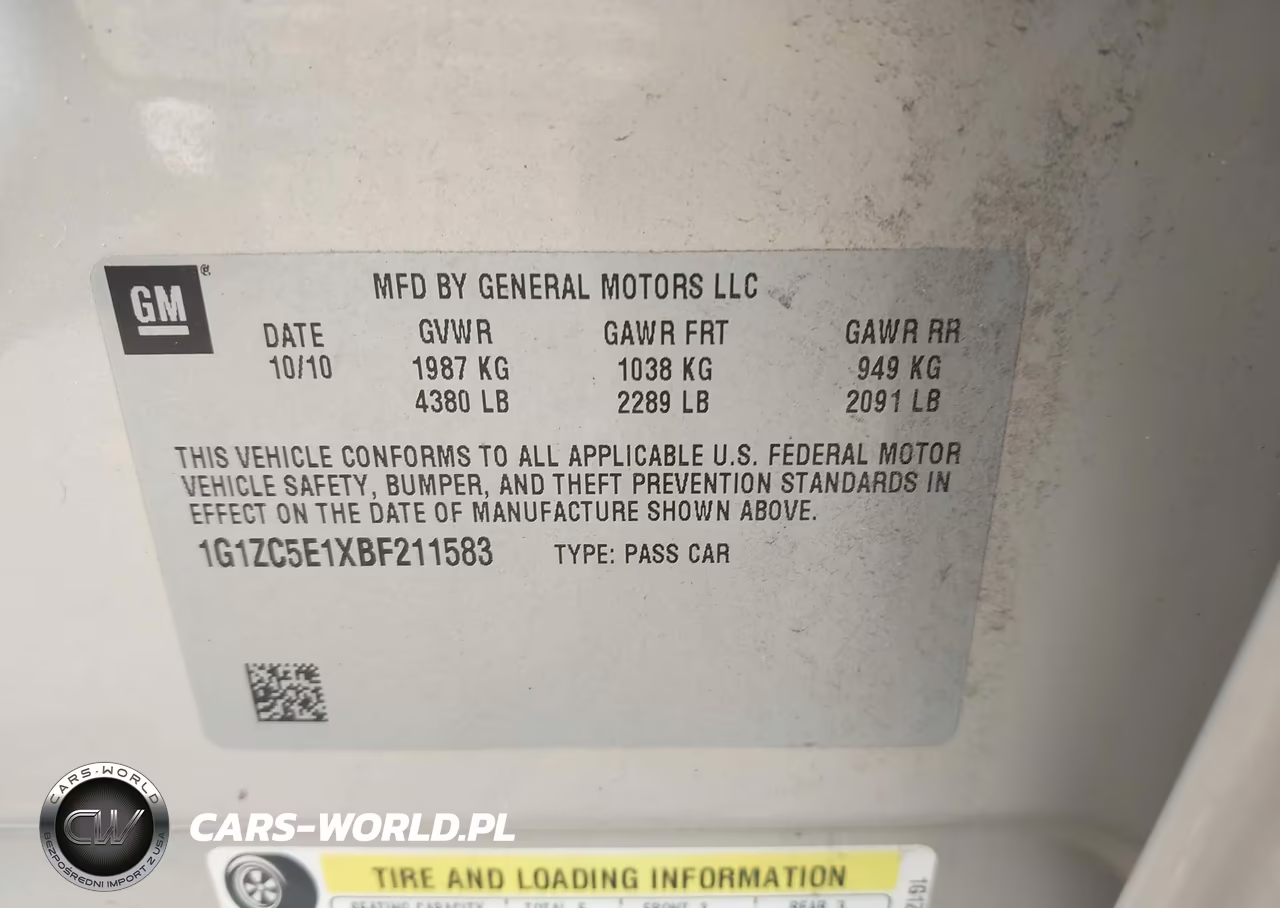 2011 Chevrolet Malibu 1Lt VIN:1G1ZC5E1XBF211583 - 9