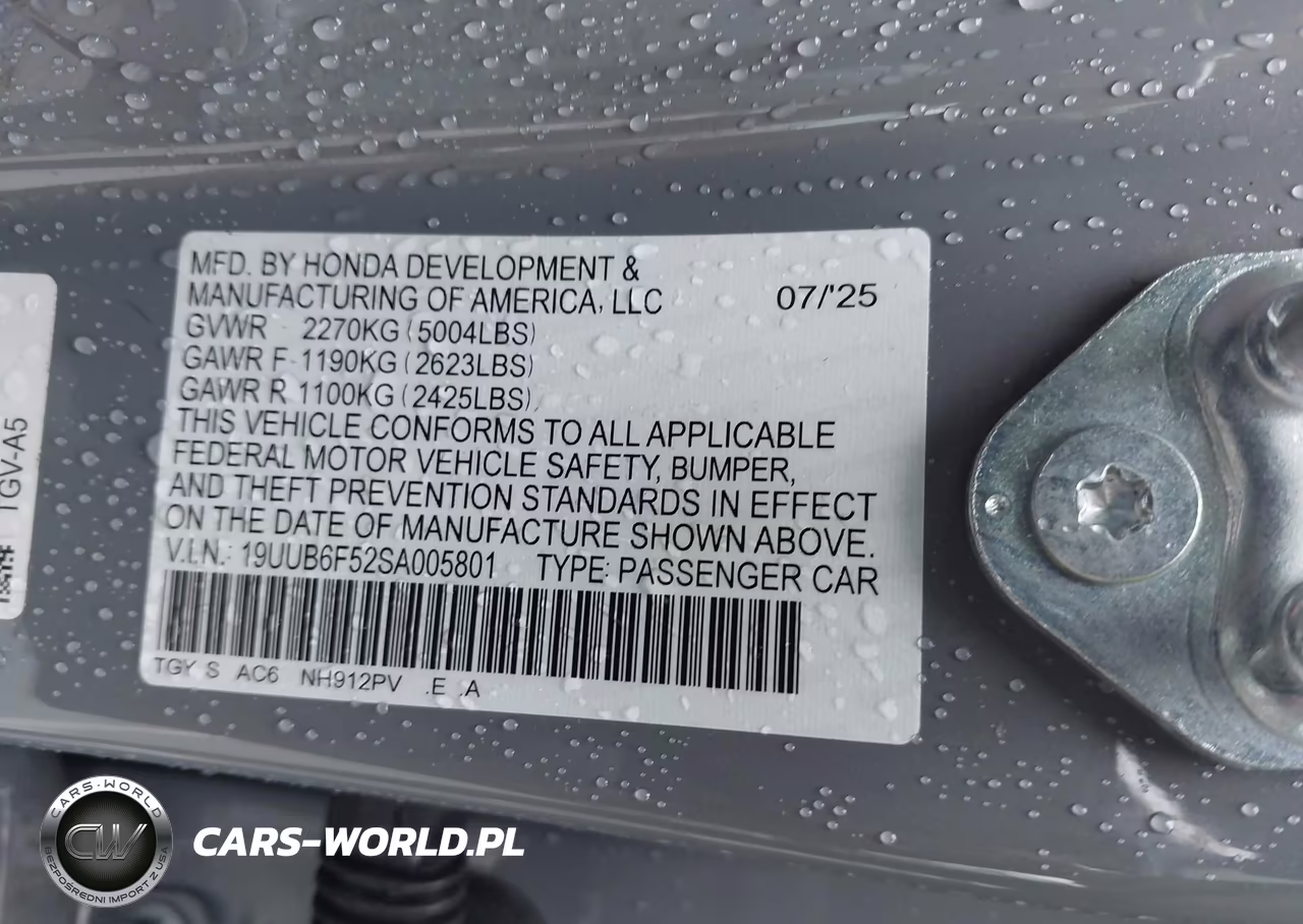 2025 Acura Tlx A-Spec Package VIN:19UUB6F52SA005801 - 9