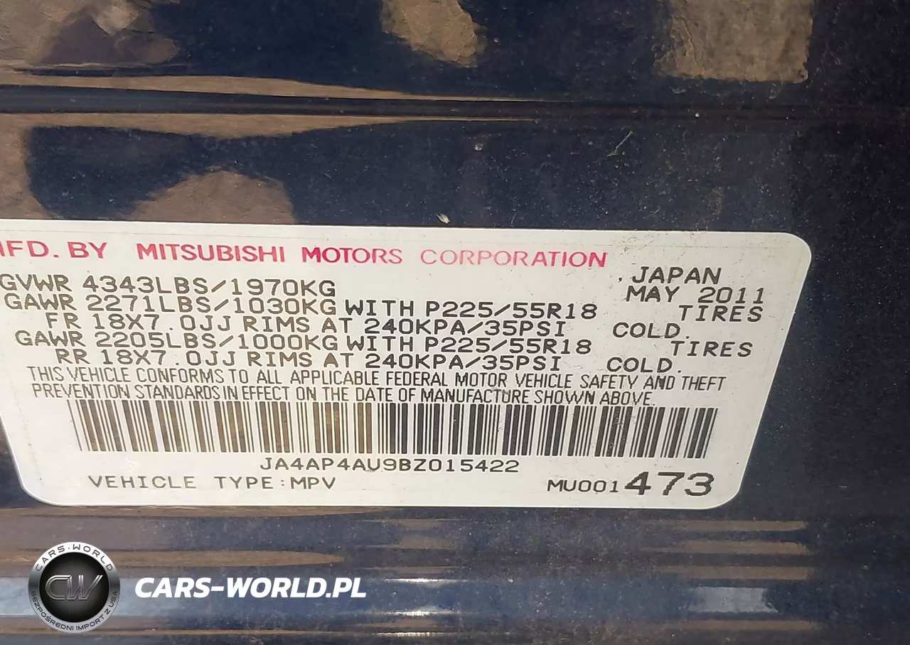 2011 Mitsubishi Outlander Sport Se VIN:JA4AP4AU9BZ015422 - 9