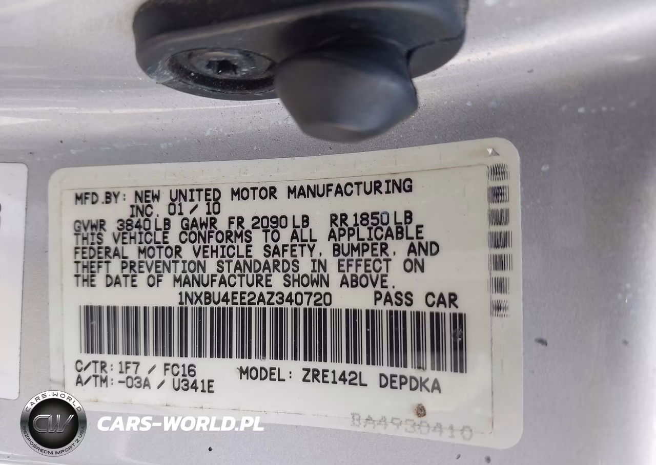 2010 Toyota Corolla Le VIN:1NXBU4EE2AZ340720 - 9