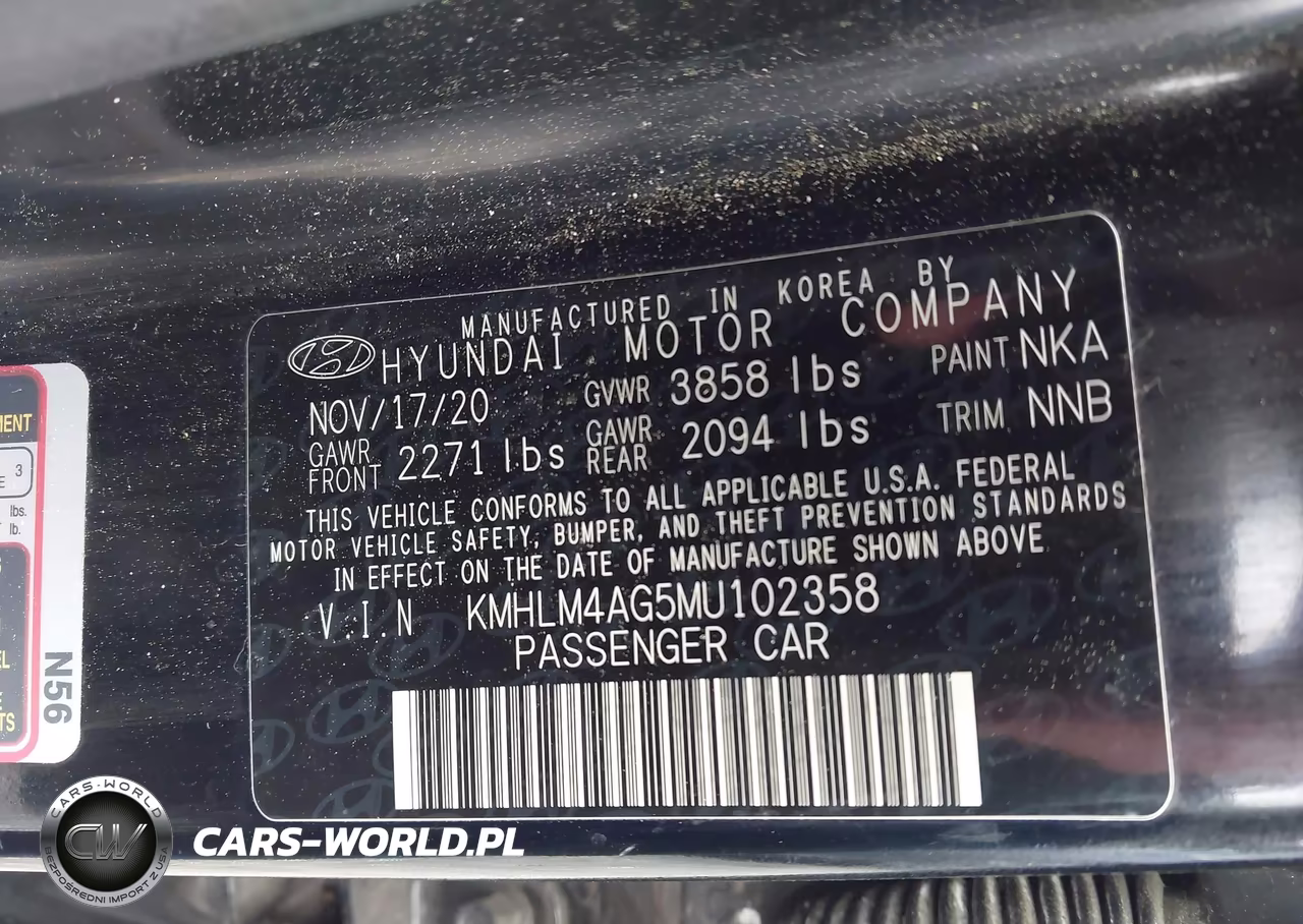 2021 Hyundai Elantra Sel VIN:KMHLM4AG5MU102358 - 9