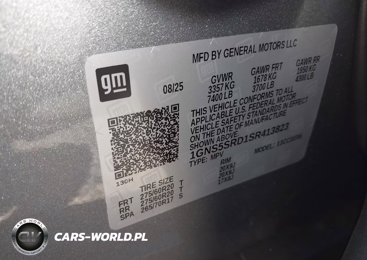 2025 Chevrolet Tahoe 2Wd Premier VIN:1GNS5SRD1SR413823 - 9