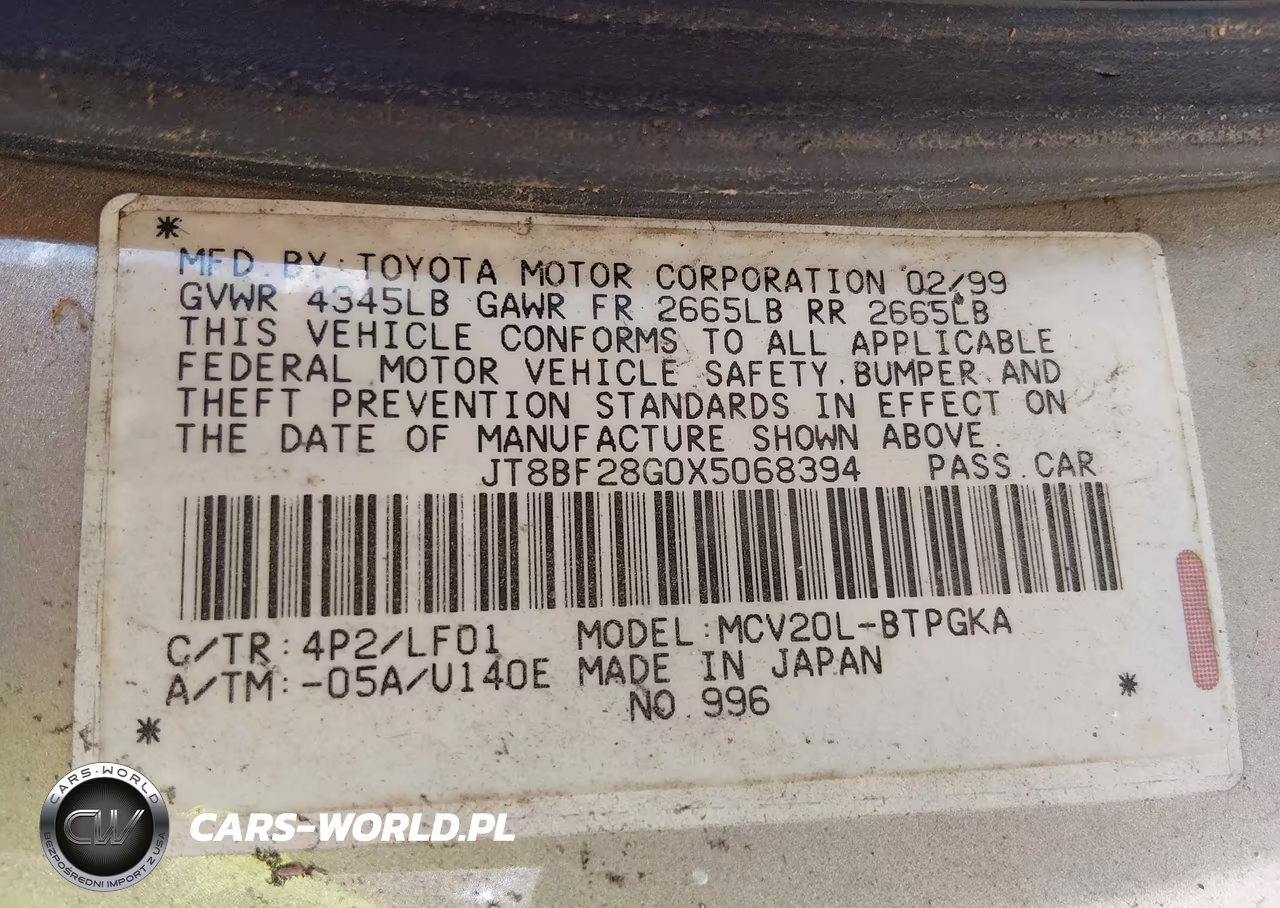1999 Lexus Es 300 VIN:JT8BF28G0X5068394 - 9
