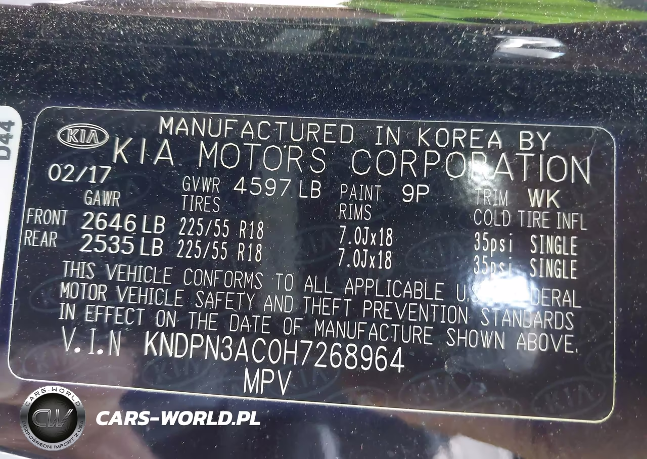 2017 Kia Sportage Ex VIN:KNDPN3AC0H7268964 - 9