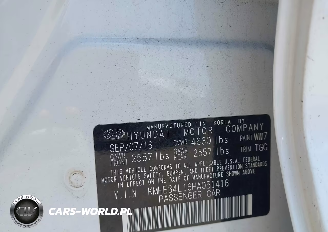 2017 Hyundai Sonata Hybrid Limited VIN:KMHE34L16HA051416 - 9