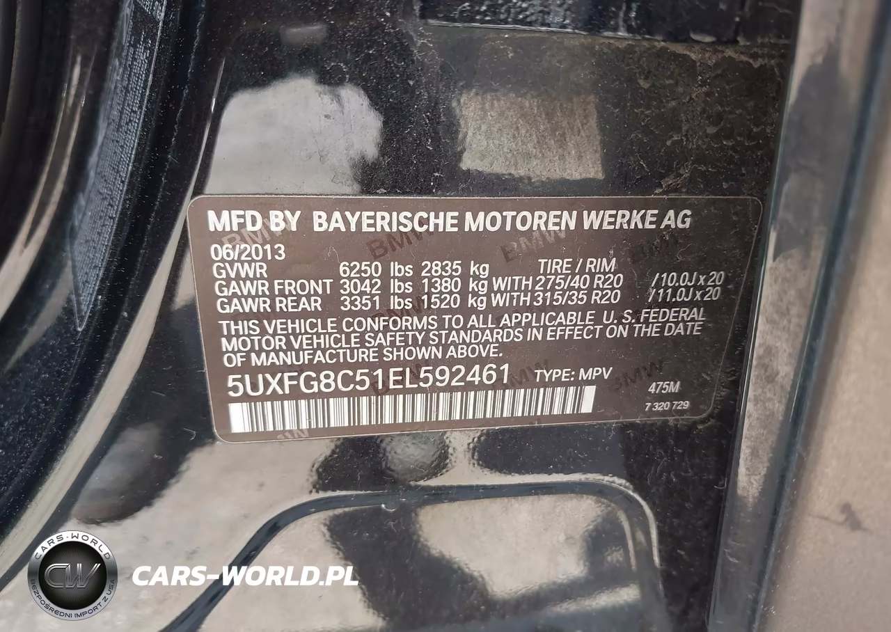2014 BMW X6 xDrive50I VIN:5UXFG8C51EL592461 - 9