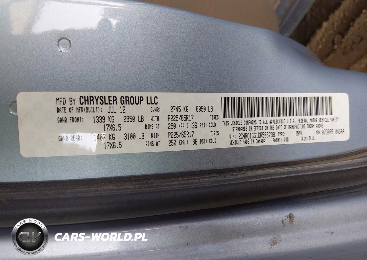 2013 Chrysler Town & Country Limited VIN:2C4RC1GG1DR508738 - 9