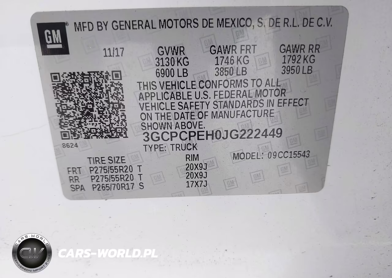 2018 Chevrolet Silverado 1500 Custom VIN:3GCPCPEH0JG222449 - 9