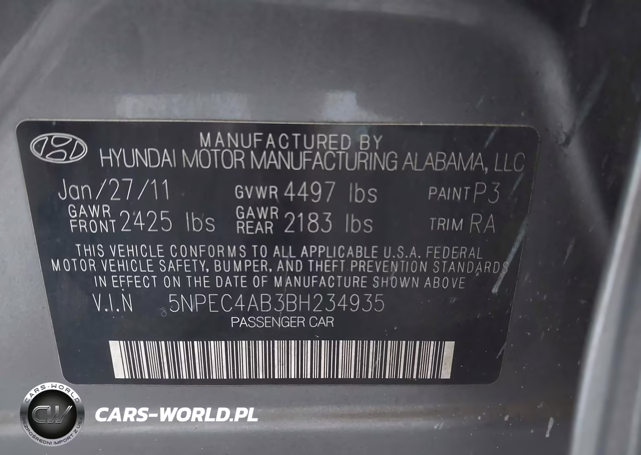 2011 Hyundai Sonata Limited 2.0T VIN:5NPEC4AB3BH234935 - 9