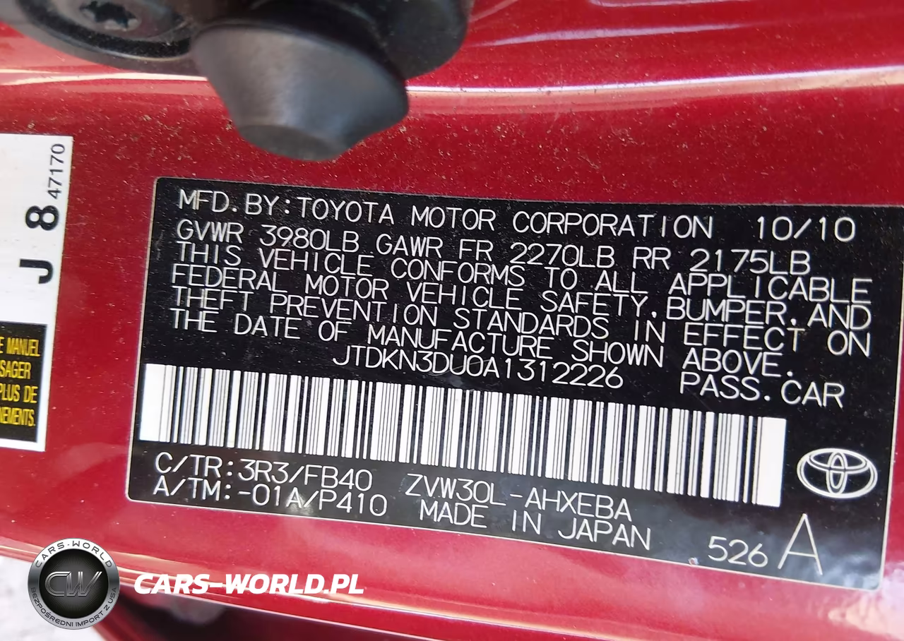 2010 Toyota Prius Iii VIN:JTDKN3DU0A1312226 - 9