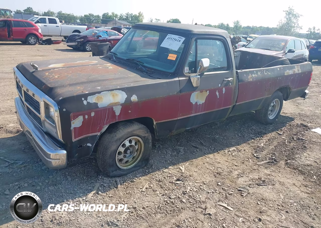 1991 Dodge D-Series D150 VIN:1B7HE16Y8MS355340 - 2
