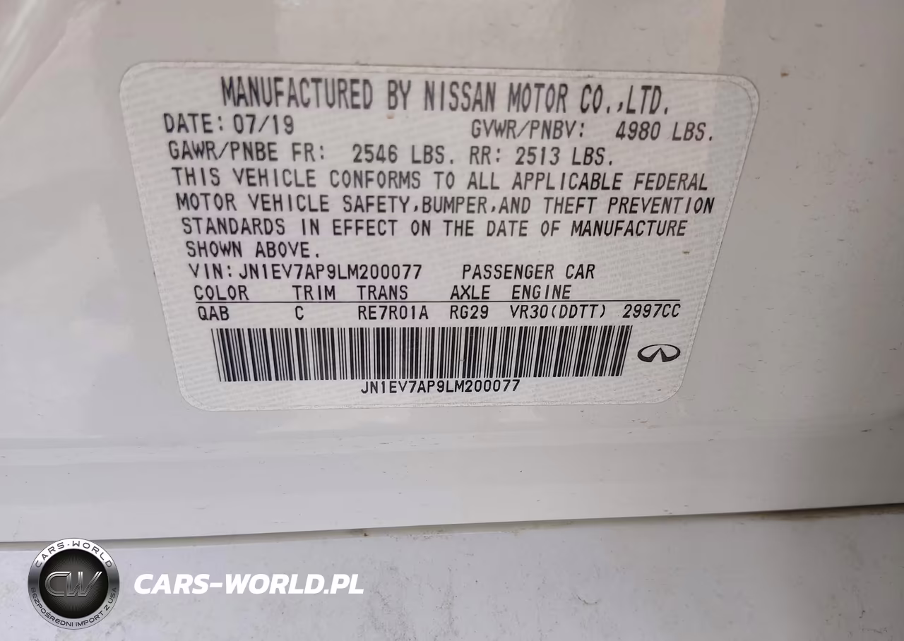 2020 Infiniti Q50 Luxe VIN:JN1EV7AP9LM200077 - 9