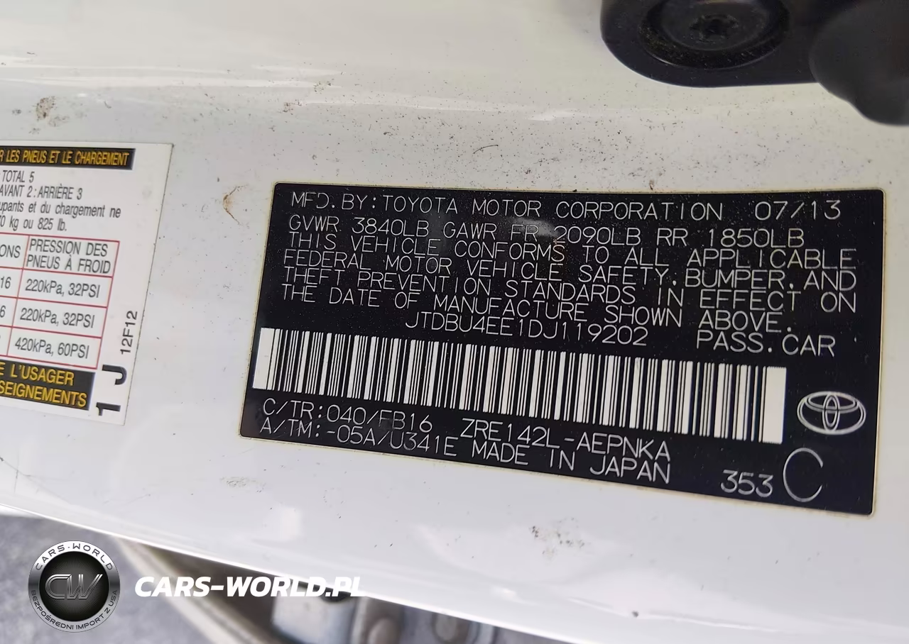 2013 Toyota Corolla Le VIN:JTDBU4EE1DJ119202 - 9