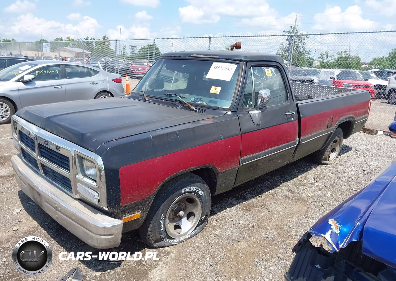 1993 Dodge D-Series D150 VIN:1B7HE16Y3PS167958 - 2