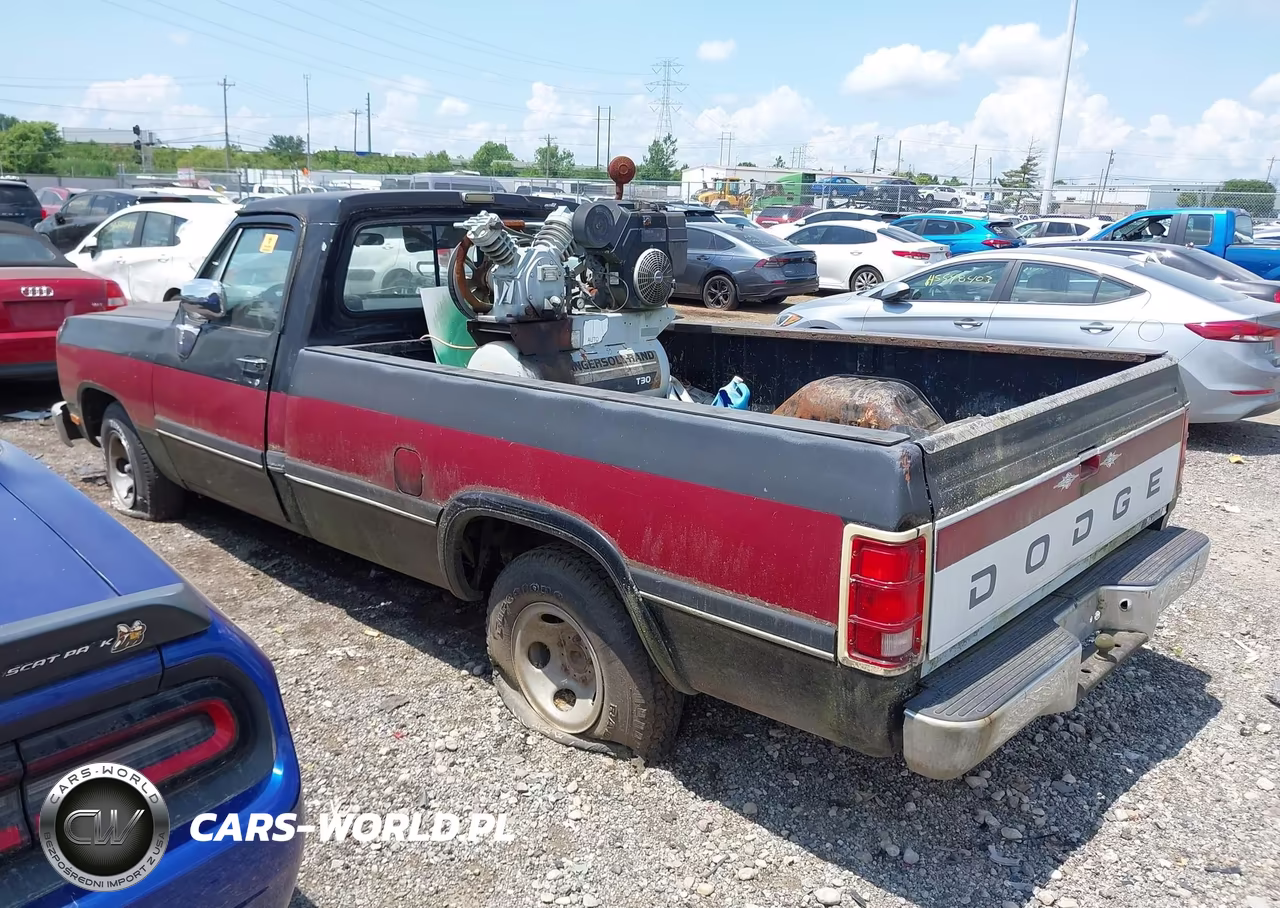 1993 Dodge D-Series D150 VIN:1B7HE16Y3PS167958 - 3