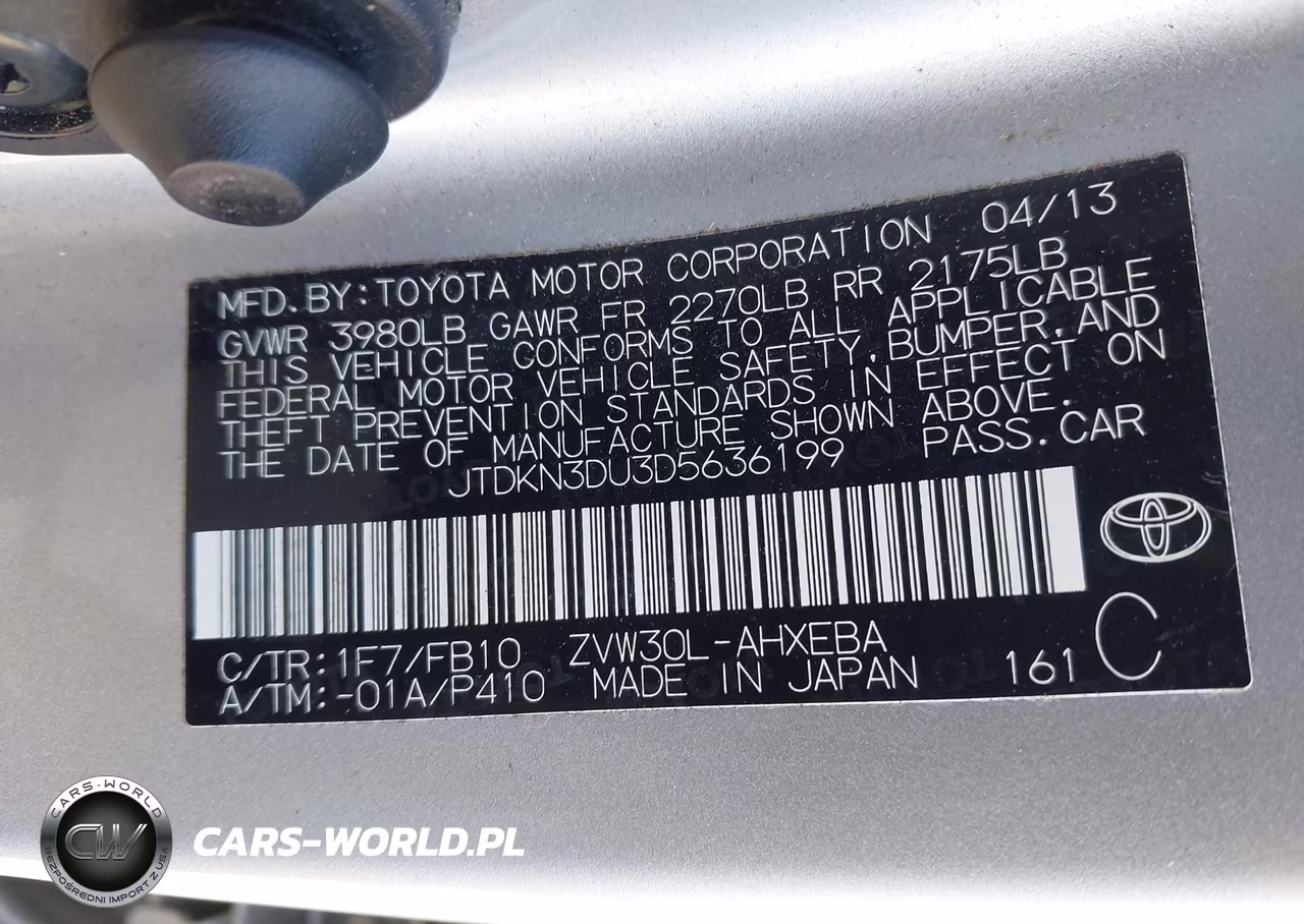 2013 Toyota Prius Three VIN:JTDKN3DU3D5636199 - 9