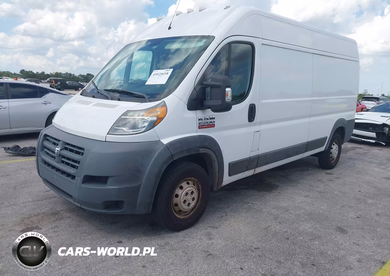 2017 Ram Promaster 2500 High Roof 159 Wb VIN:3C6TRVDGXHE516285 - 2