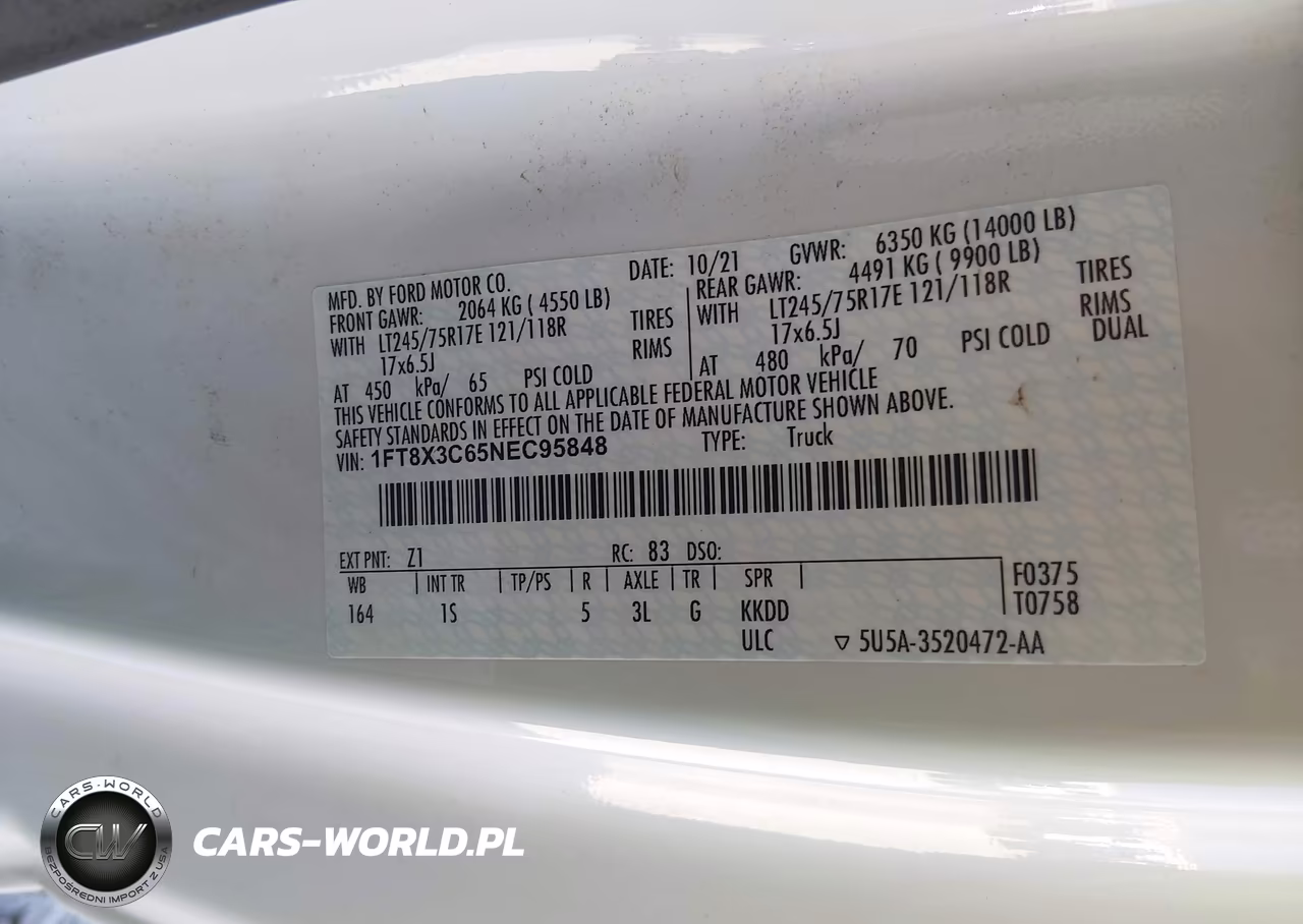 2022 Ford F-350 Lariat-Xl-Xlt VIN:1FT8X3C65NEC95848 - 9