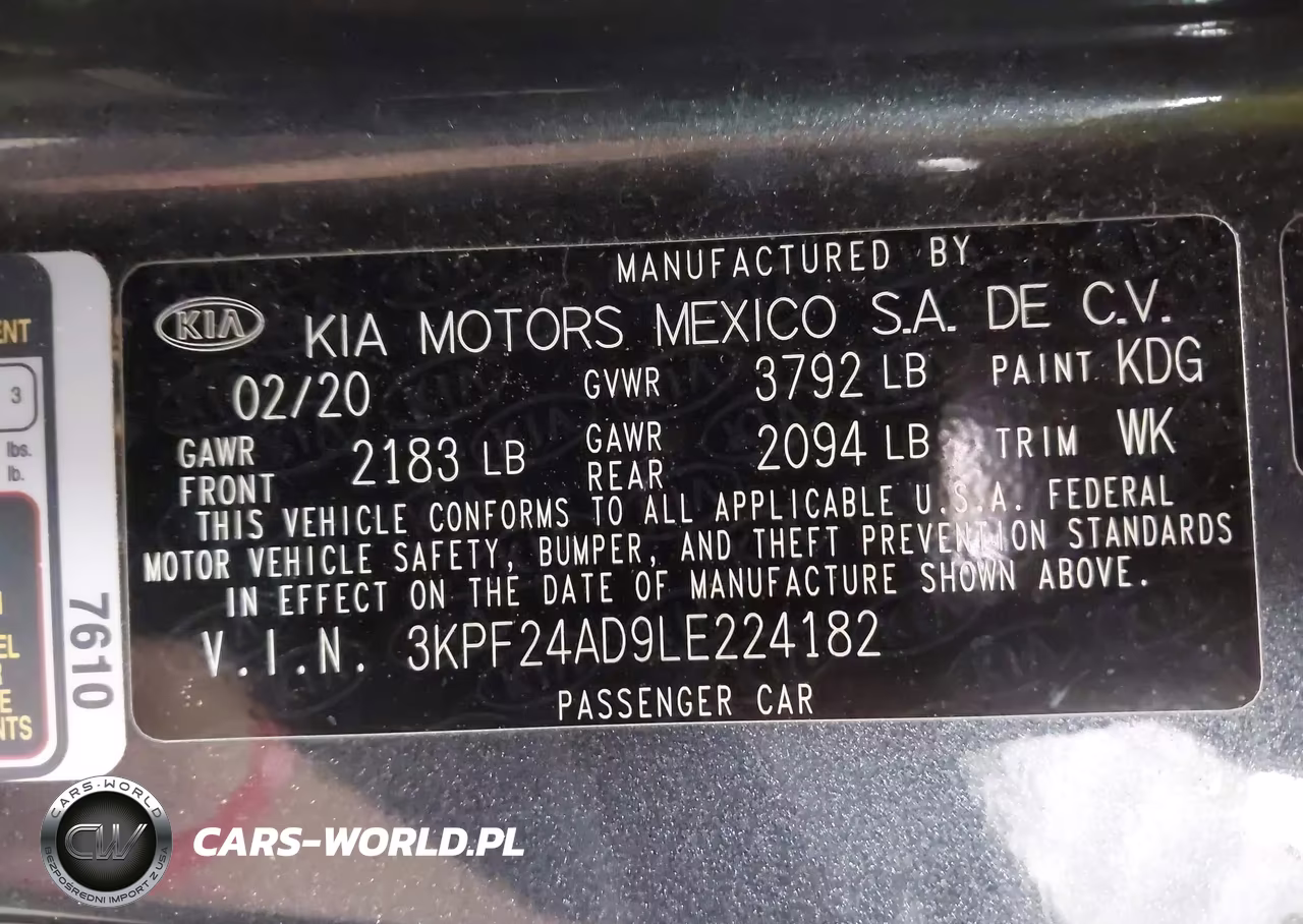 2020 Kia Forte Lxs VIN:3KPF24AD9LE224182 - 9