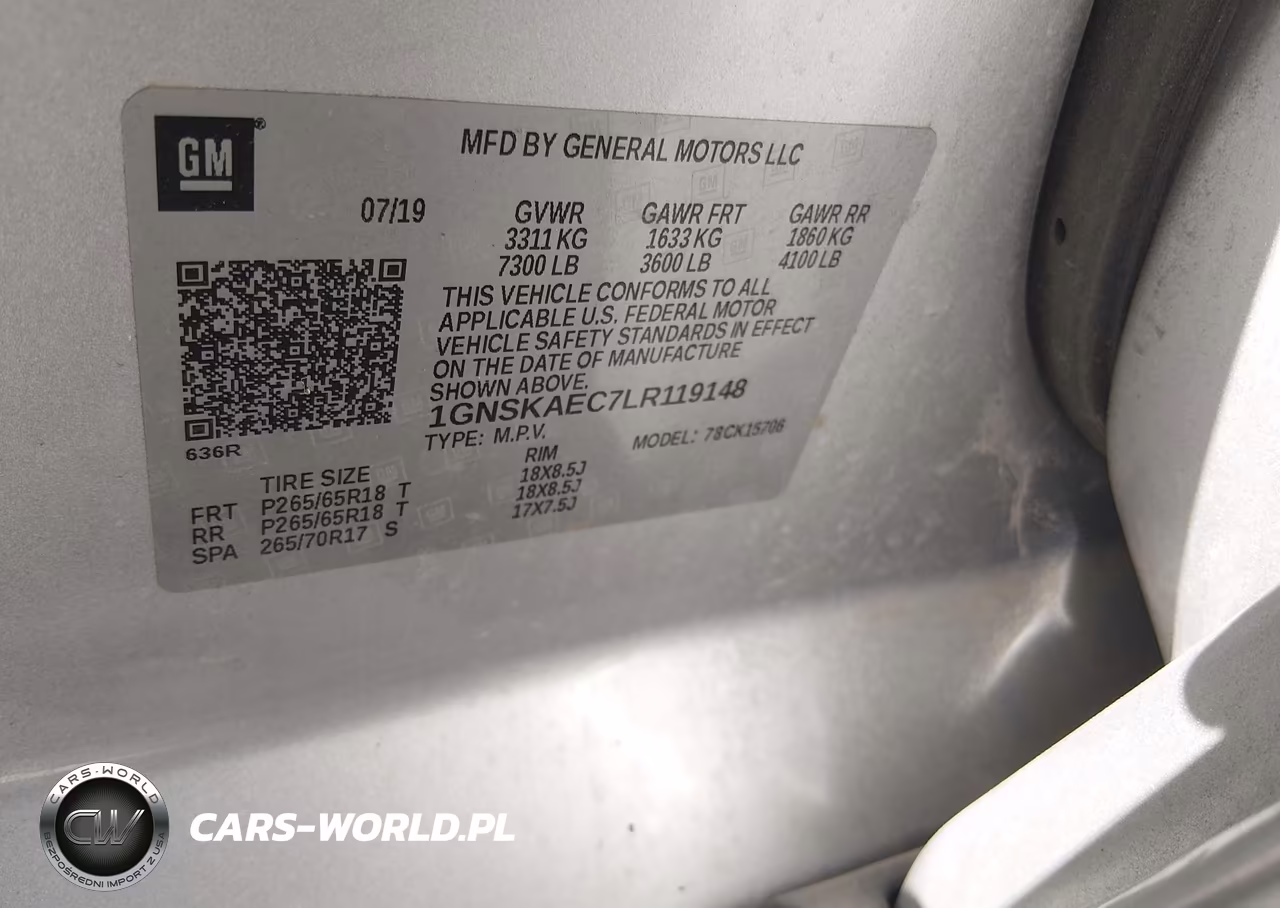 2020 Chevrolet Tahoe 4Wd Ls VIN:1GNSKAEC7LR119148 - 9