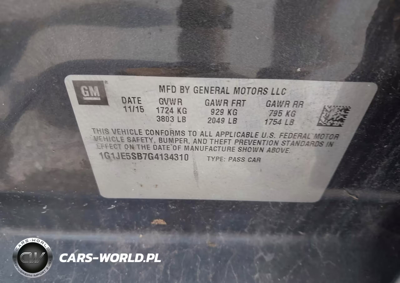 2016 Chevrolet Sonic Ltz Auto VIN:1G1JE5SB7G4134310 - 9