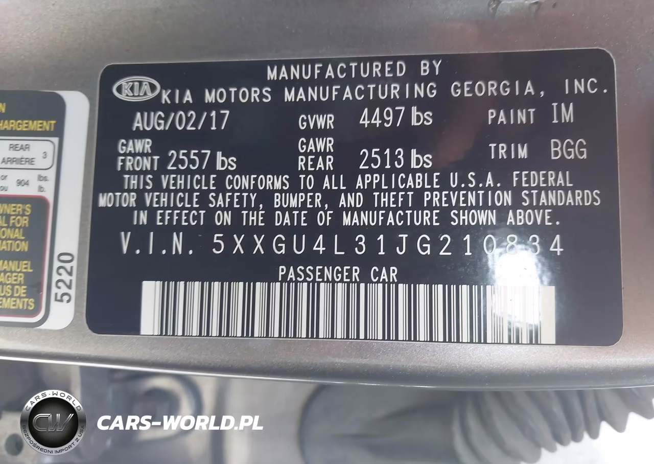 2018 Kia Optima Ex VIN:5XXGU4L31JG210834 - 9